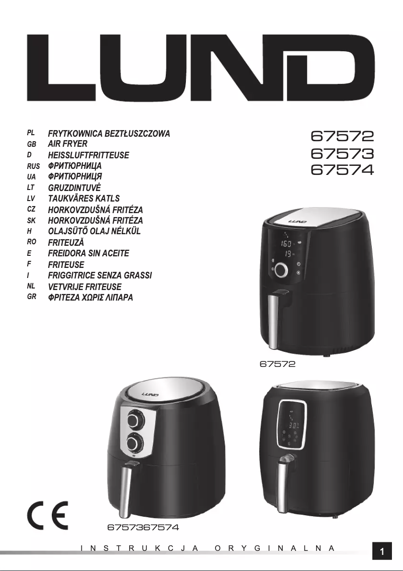 Imagen de la primera página del manual del dispositivo 67573
