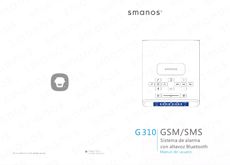 Page n°1 - Manuel utilisateur smanos G310