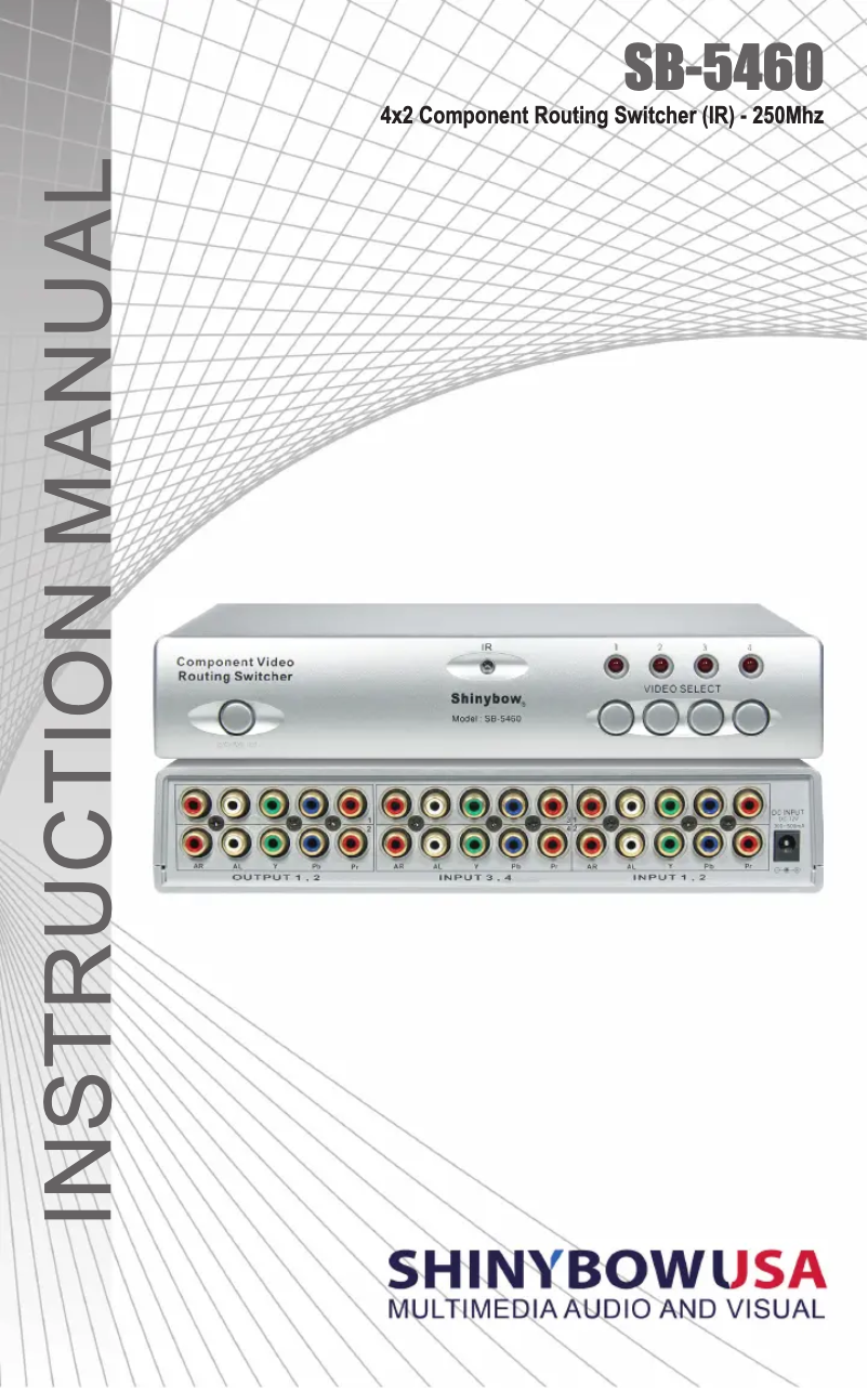 Page n°1 - Manuel utilisateur Shinybow SB-5460