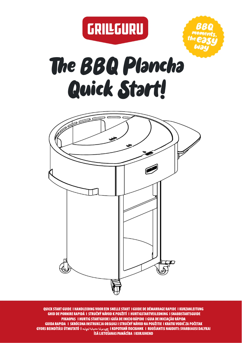 Image de la première page du manuel de l'appareil BBQ Plancha