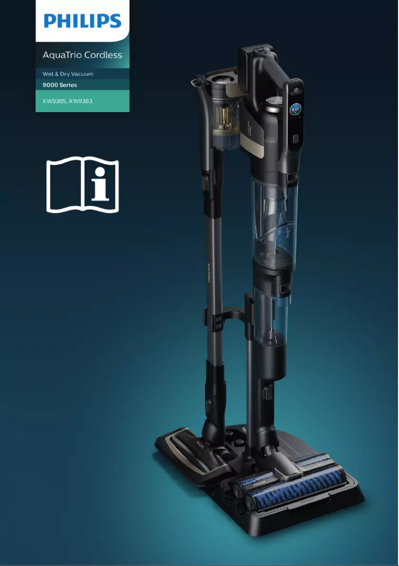 Imagen de la primera página del manual del dispositivo AquaTrio series 9000 XW9383