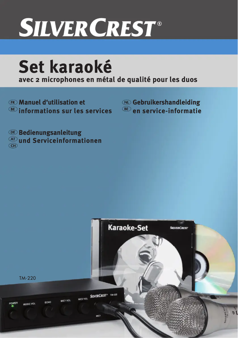 Page 1 de la notice Manuel utilisateur SilverCrest TM 220