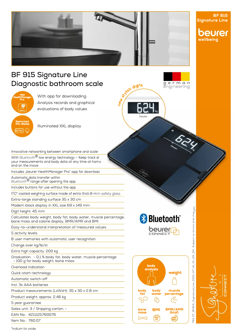 Image de la première page du manuel de l'appareil BF 915