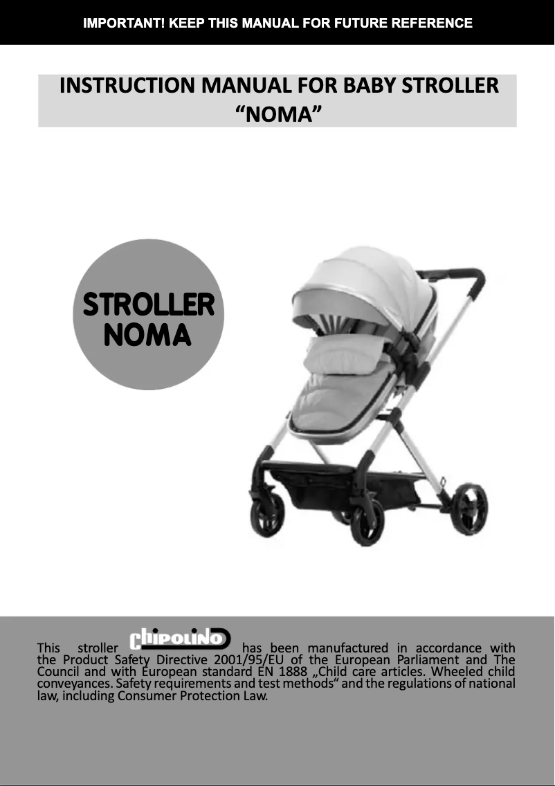 Page 1 de la notice Manuel utilisateur Chipolino Noma