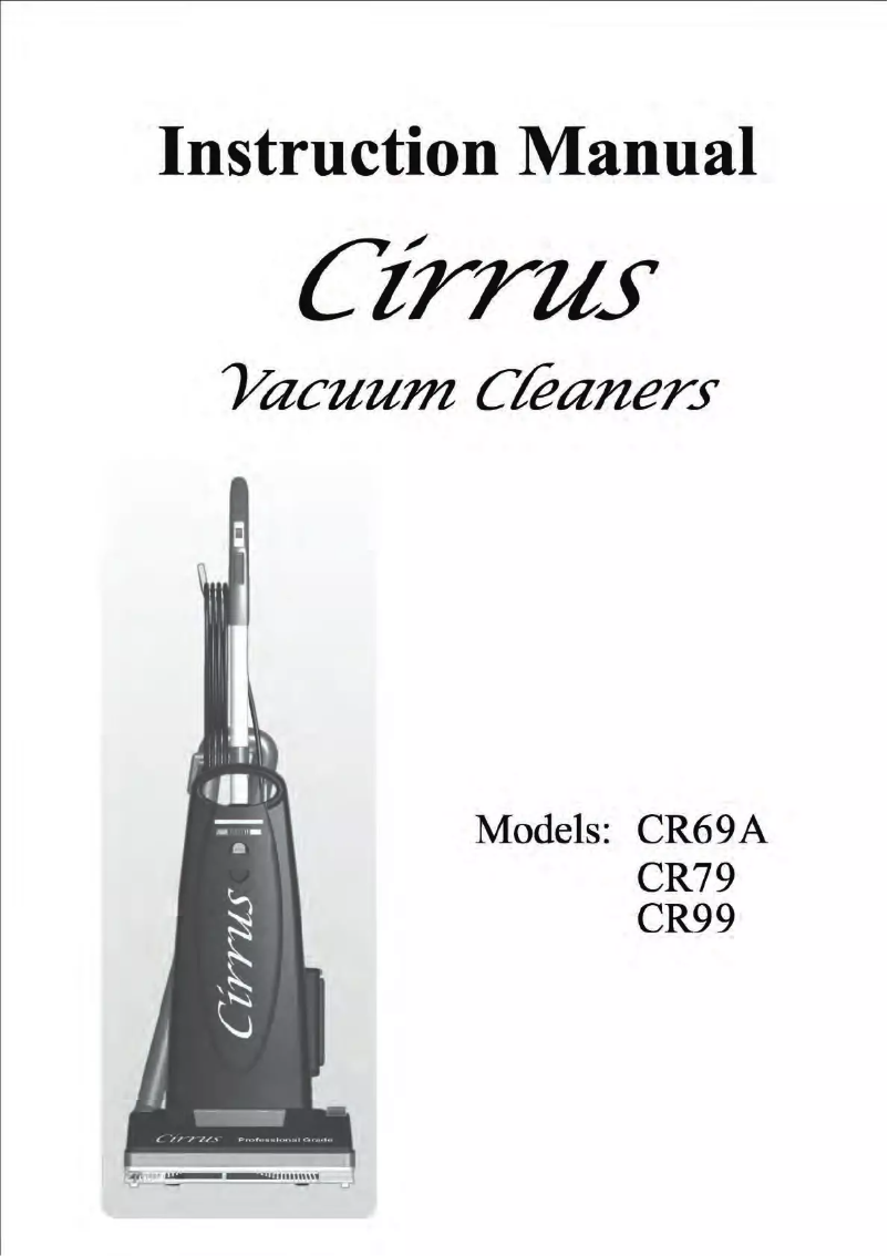 Image de la première page du manuel de l'appareil CR79