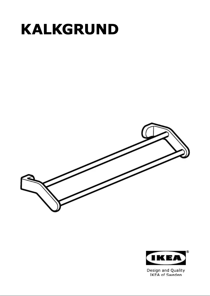 Page 1 de la notice Manuel utilisateur Ikea KALKGRUND (63x14)