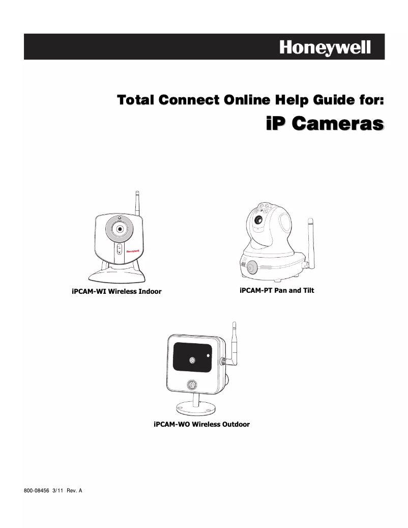 Page n°1 - Manuel utilisateur Honeywell iPCAM-PT
