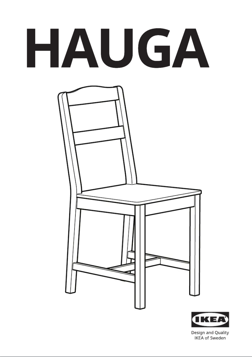 Página 1 del manual Manual de usuario Ikea HAUGA 105.767.18
