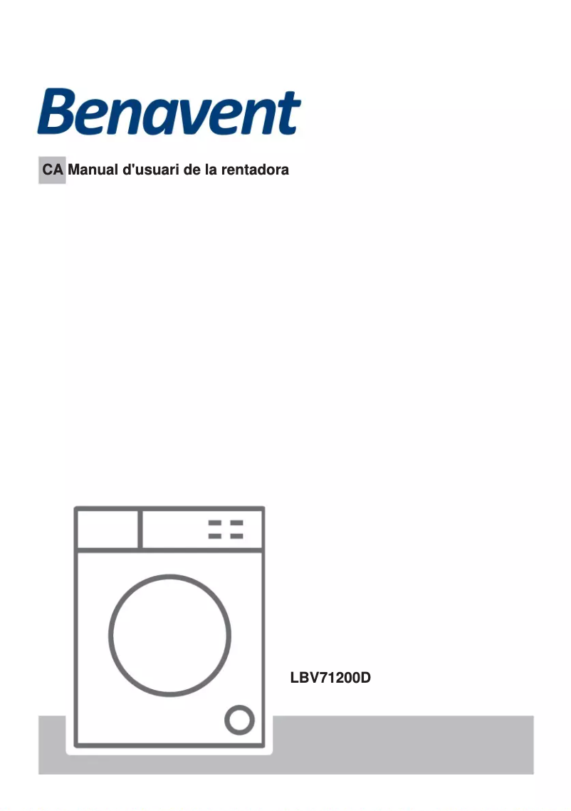 Page 1 de la notice Manuel utilisateur Benavent LBV71200D