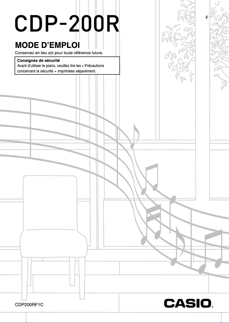 Page n°1 - Manuel utilisateur Casio CDP-200R