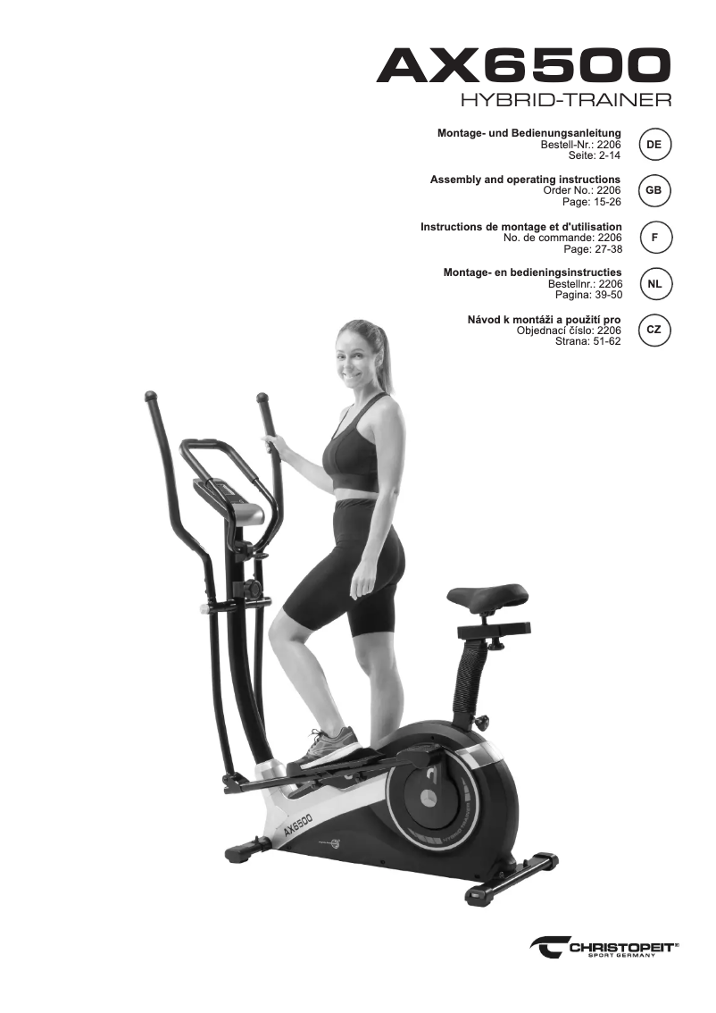 Image de la première page du manuel de l'appareil AX 6500