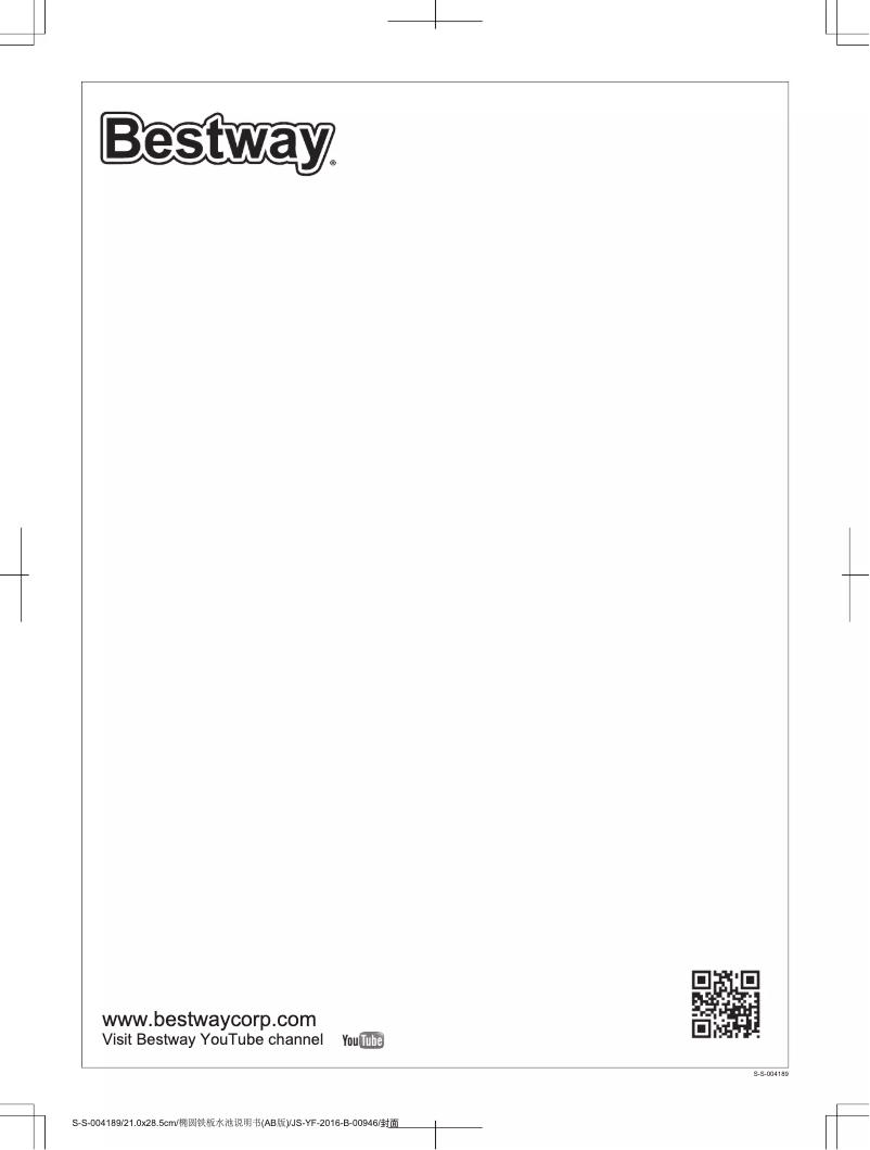 Page 1 de la notice Manuel utilisateur Bestway Hydrium 7.40m x 3.60m x 1.20m Oval