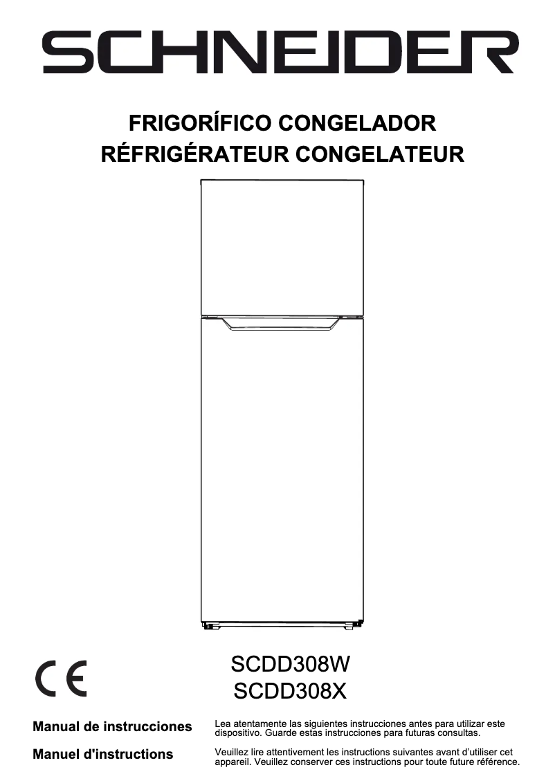 Image de la première page du manuel de l'appareil SCDD308X