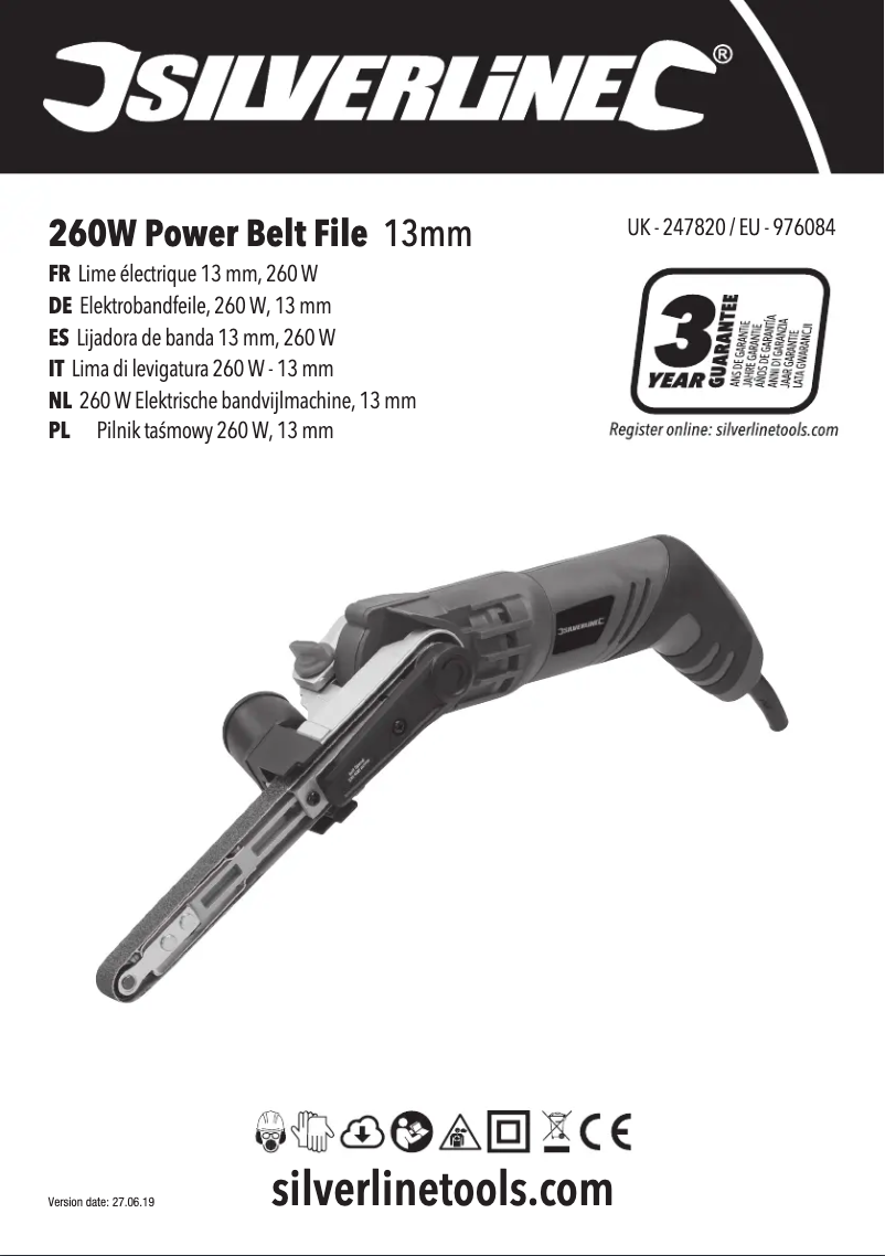 Page 1 de la notice Manuel utilisateur Silverline 247820