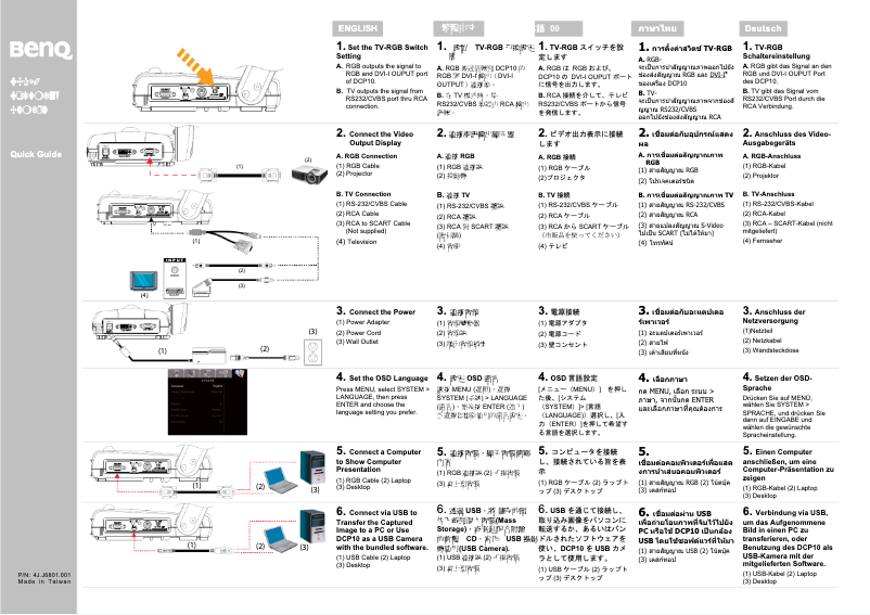 Image de la première page du manuel de l'appareil DCP10
