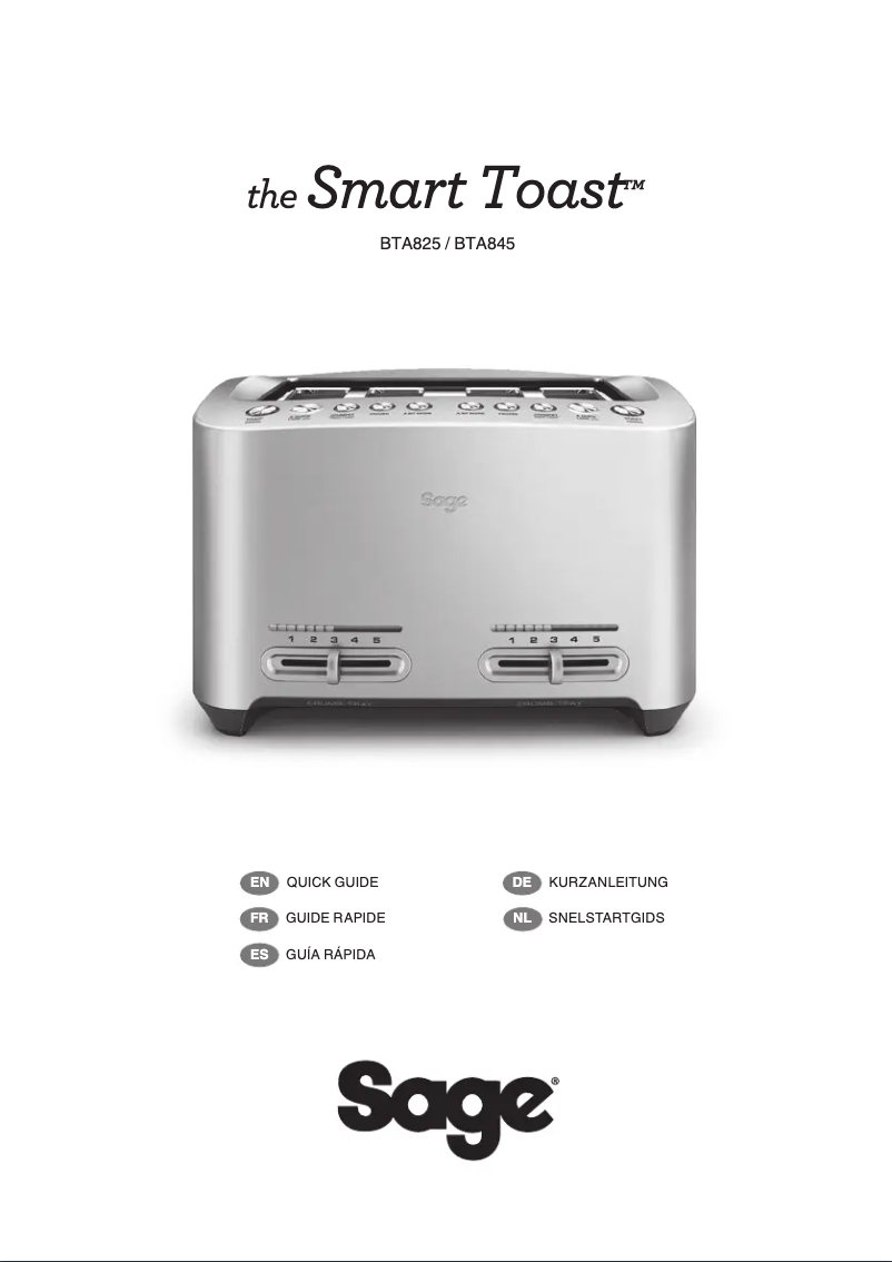 Page 1 de la notice Manuel utilisateur Sage the Smart Toast BTA825