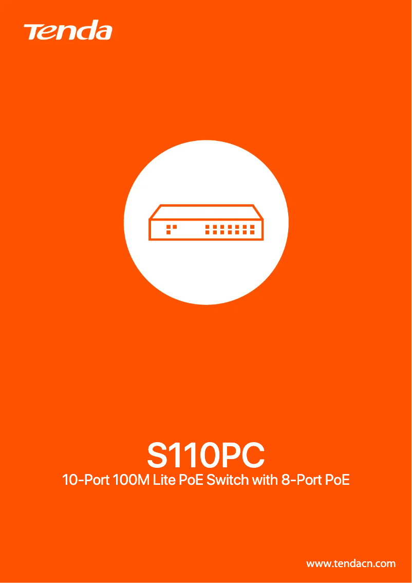 Image de la première page du manuel de l'appareil S110PC