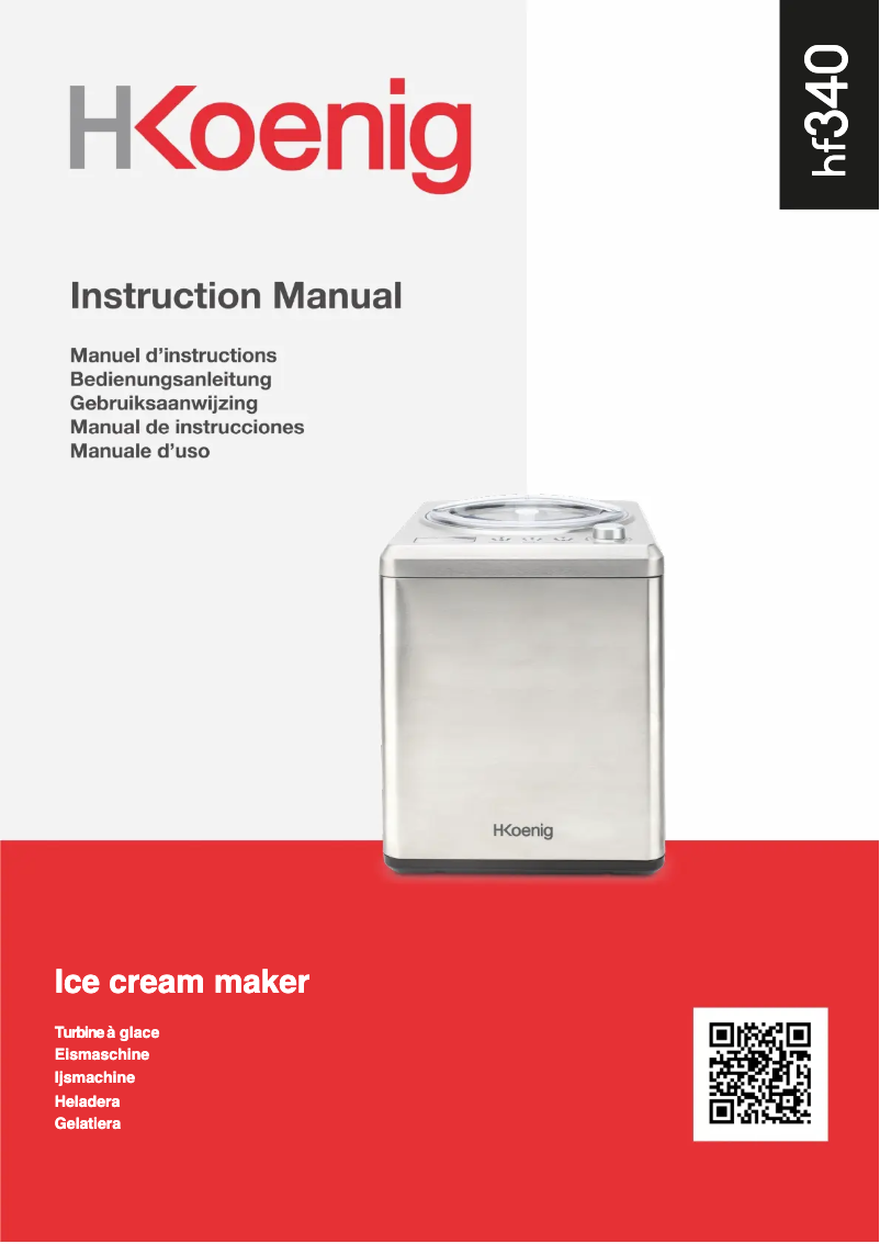Image de la première page du manuel de l'appareil HF340