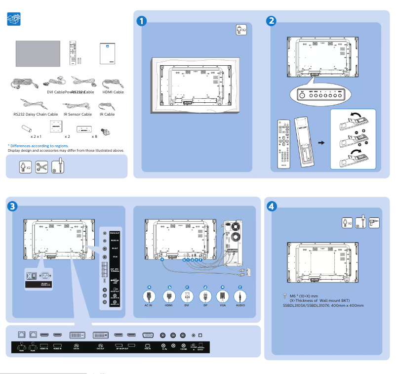 First page image of the manual for 55BDL3107X