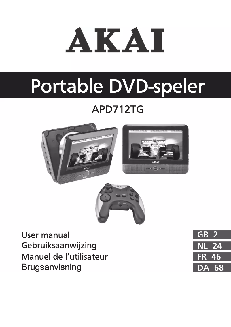 Image de la première page du manuel de l'appareil APD712TG