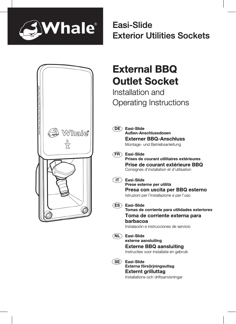 Page 1 de la notice Manuel utilisateur Whale External BBQ Outlet Socket