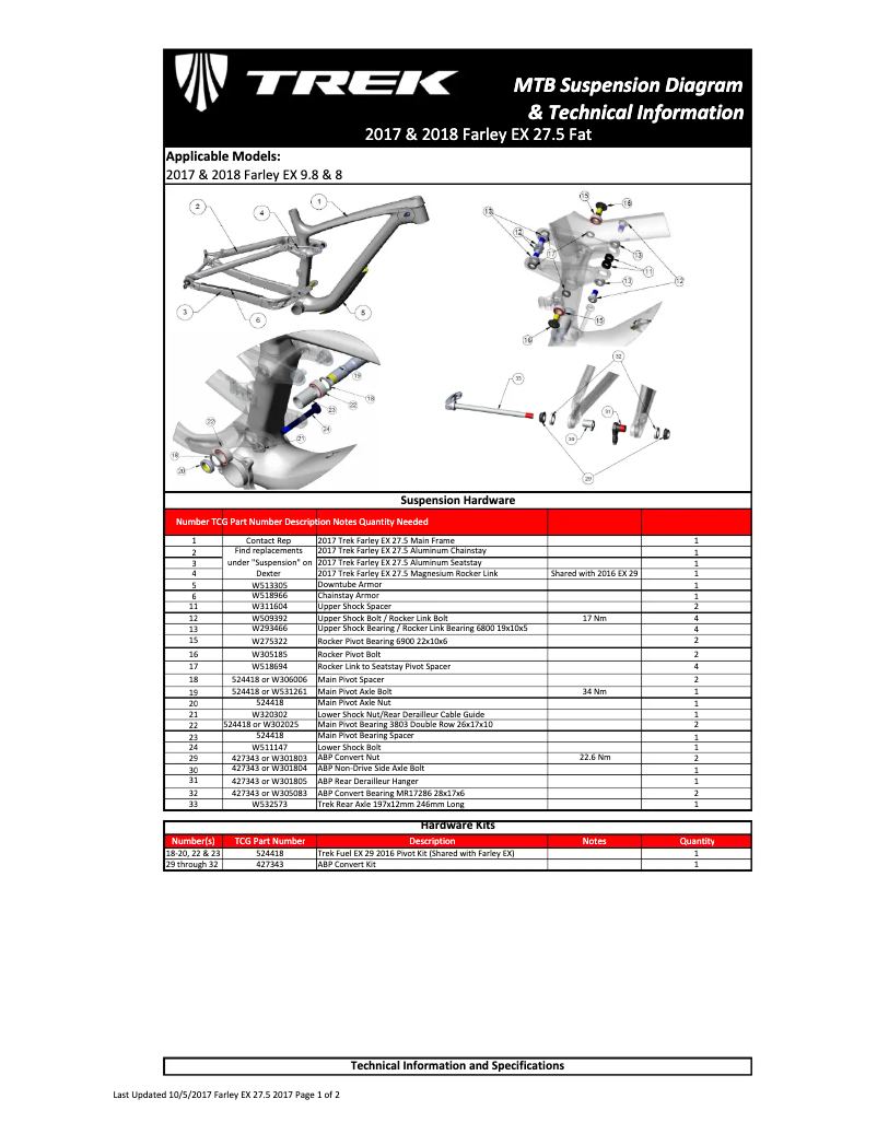 Page 1 de la notice Instructions / montage Trek Domane RSL Frame Set Gen 4