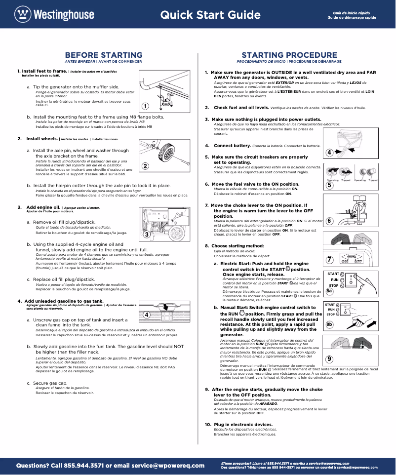 Image de la première page du manuel de l'appareil WH7500v