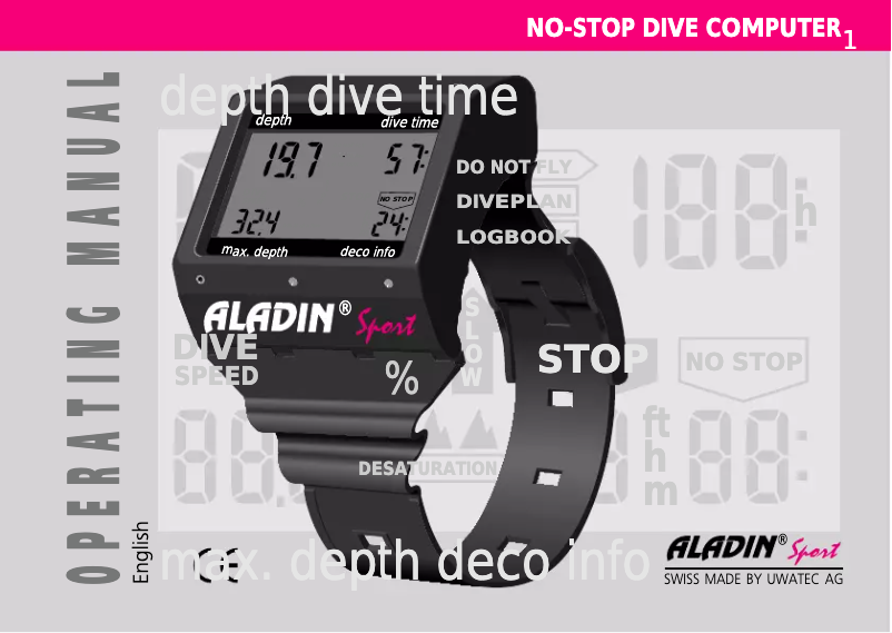 Imagen de la primera página del manual del dispositivo Aladin Sport