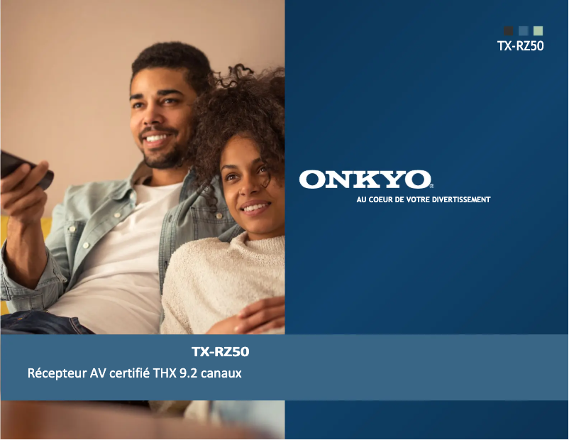 Image de la première page du manuel de l'appareil TX-RZ50