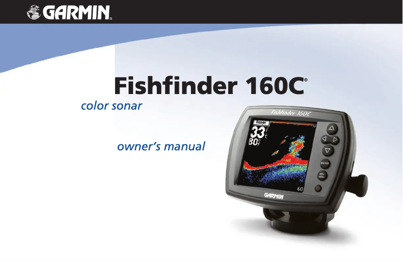 Page 1 de la notice Manuel utilisateur Garmin Fishfinder160C