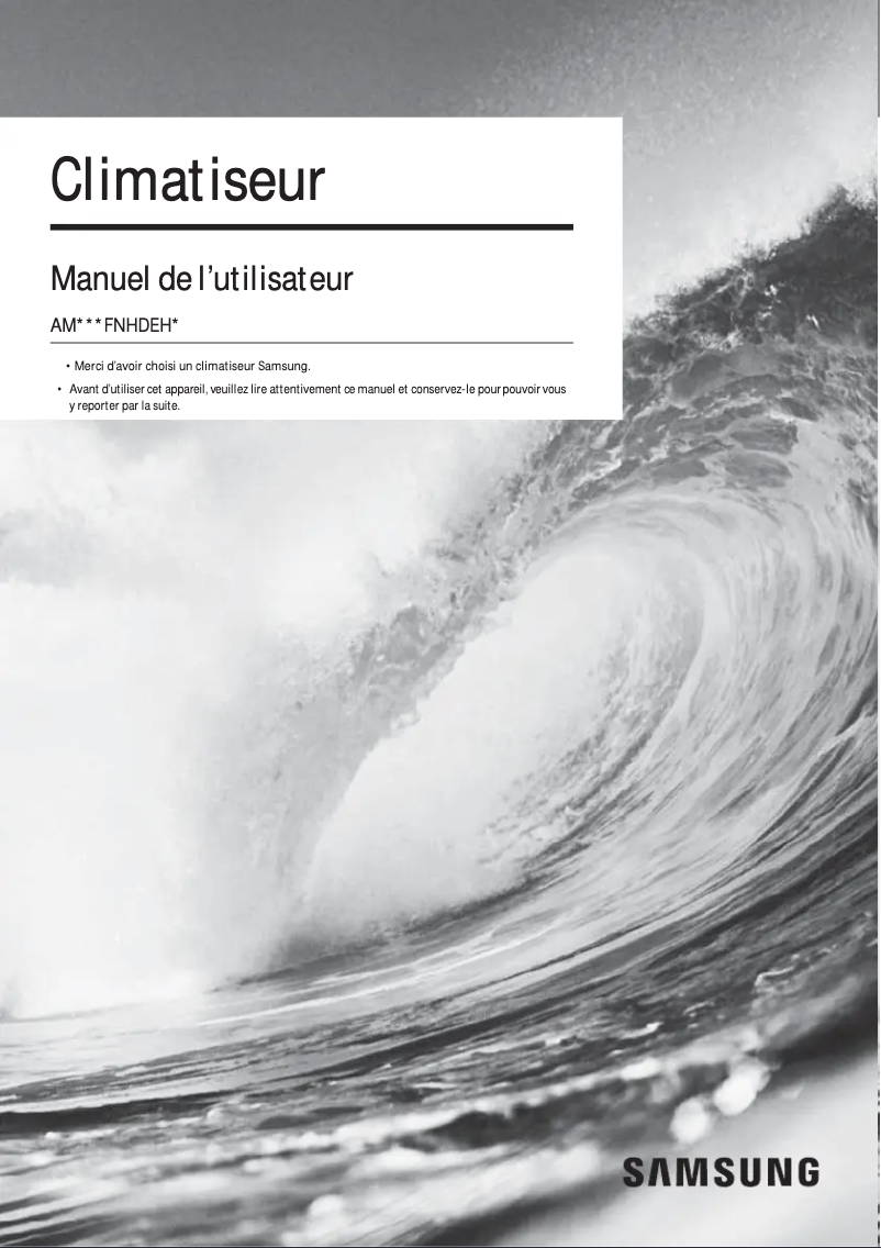 Page 1 de la notice Manuel utilisateur Samsung AM220FNHDEH