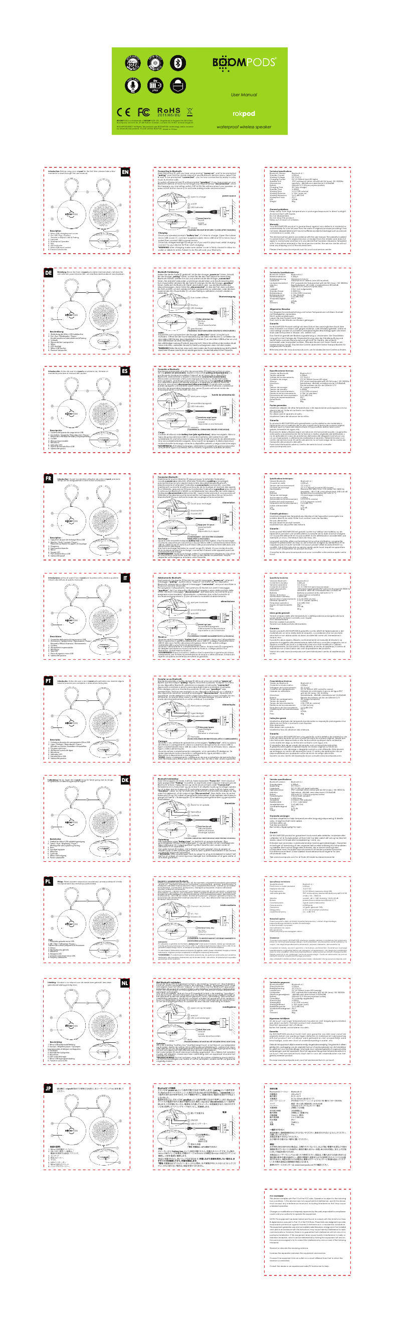 Image de la première page du manuel de l'appareil Rokpod