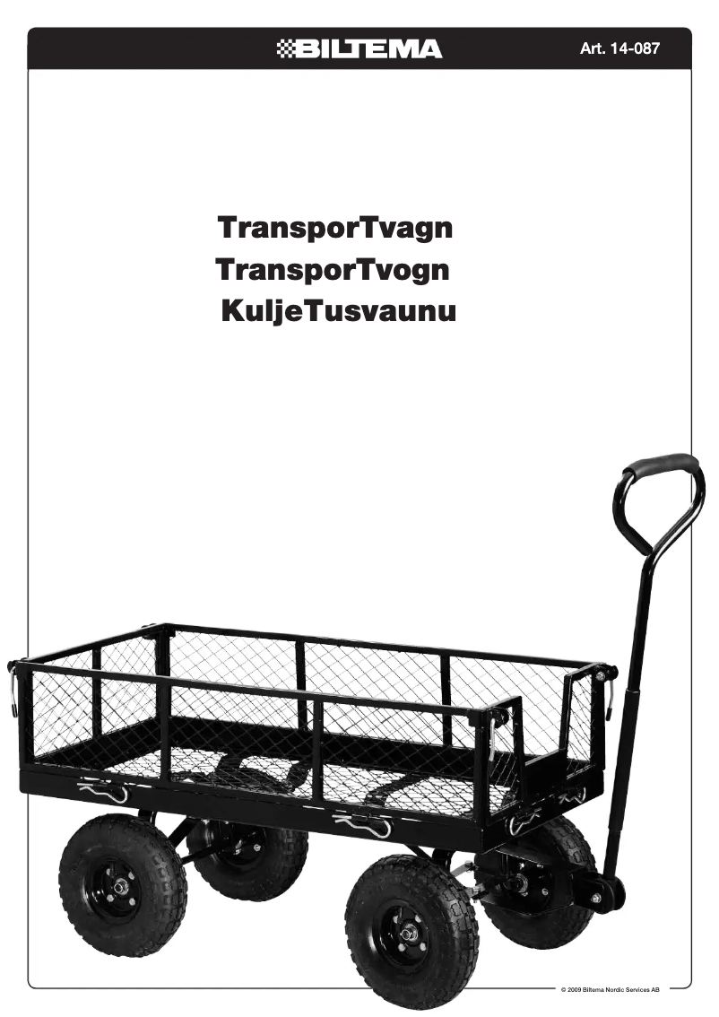 Page 1 de la notice Manuel utilisateur Biltema 14-087