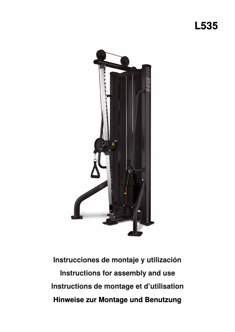 Page 1 de la notice Manuel utilisateur BH Fitness L535