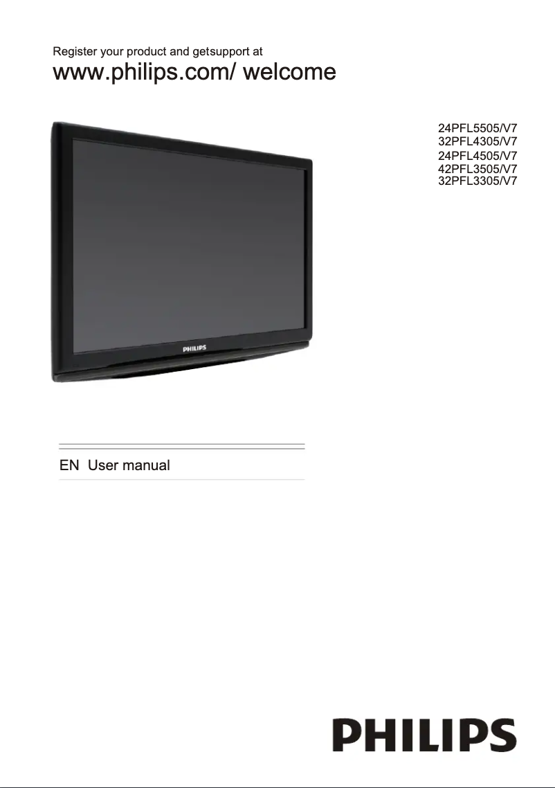 Page 1 de la notice Manuel utilisateur Philips 24PFL5505