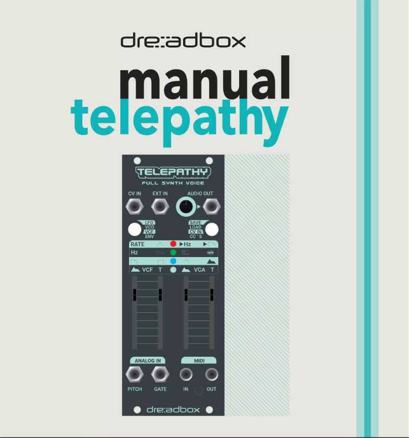 Page 1 de la notice Manuel utilisateur Dreadbox Telepathy