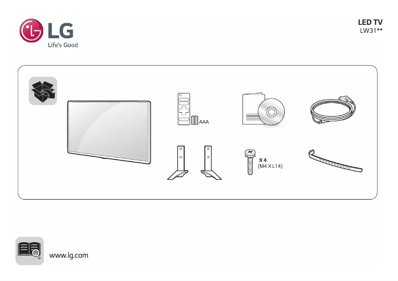Page 1 de la notice Manuel utilisateur LG 49LW310C