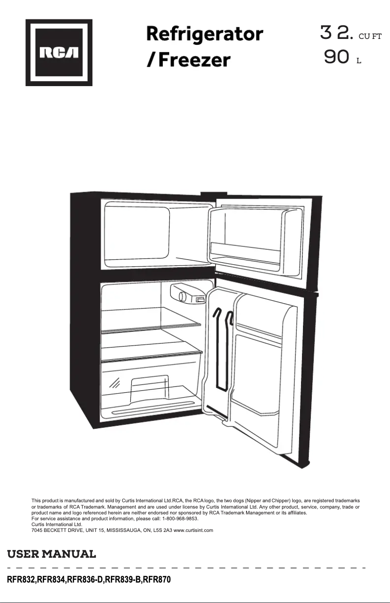 Page 1 de la notice Manuel utilisateur RCA RFR870