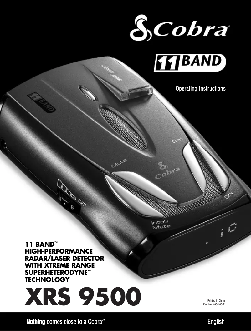 Página 1 del manual Manual de usuario Cobra XRS 9500