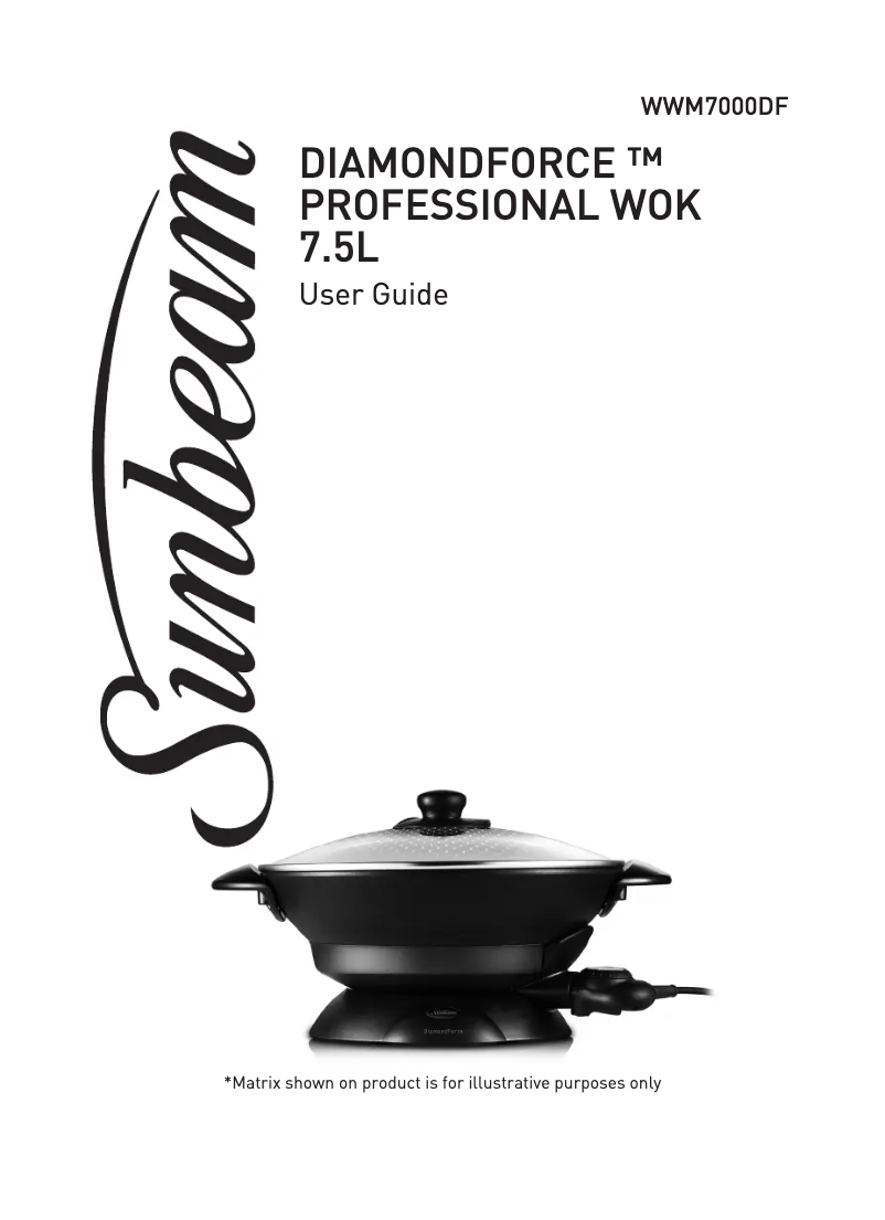 Image de la première page du manuel de l'appareil DiamandForce WWM7000DF