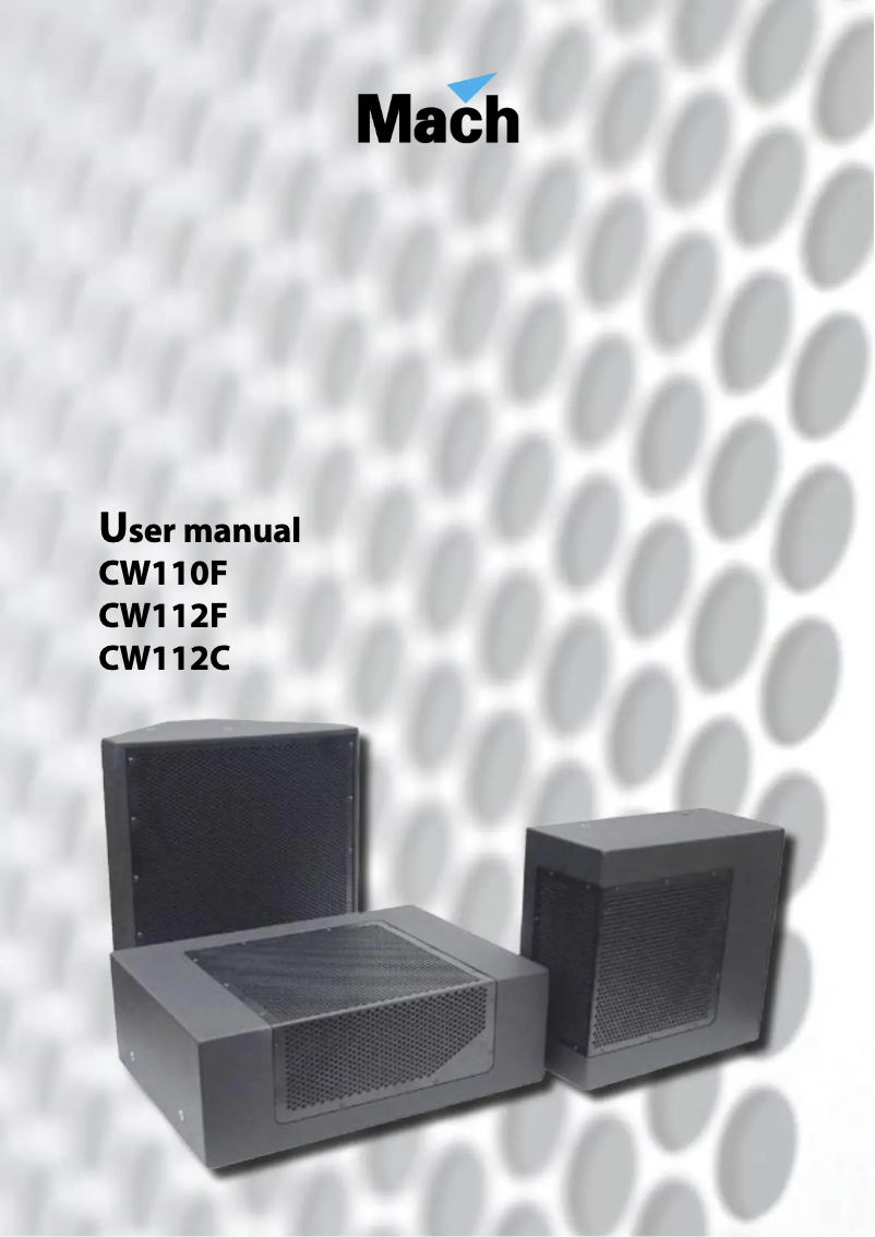 Page n°1 - Manuel utilisateur Martin CW112 F