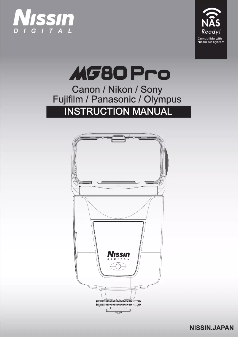 Page 1 de la notice Manuel utilisateur Nissin MG80