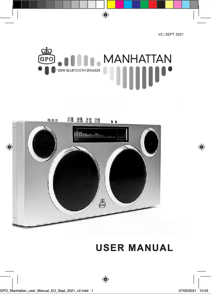 Image de la première page du manuel de l'appareil Manhattan