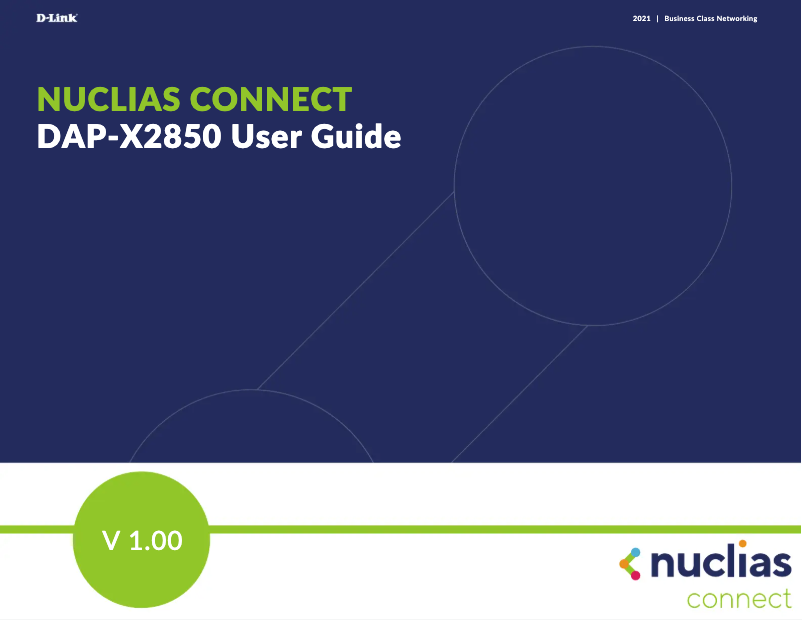 Image de la première page du manuel de l'appareil DAP-X2850