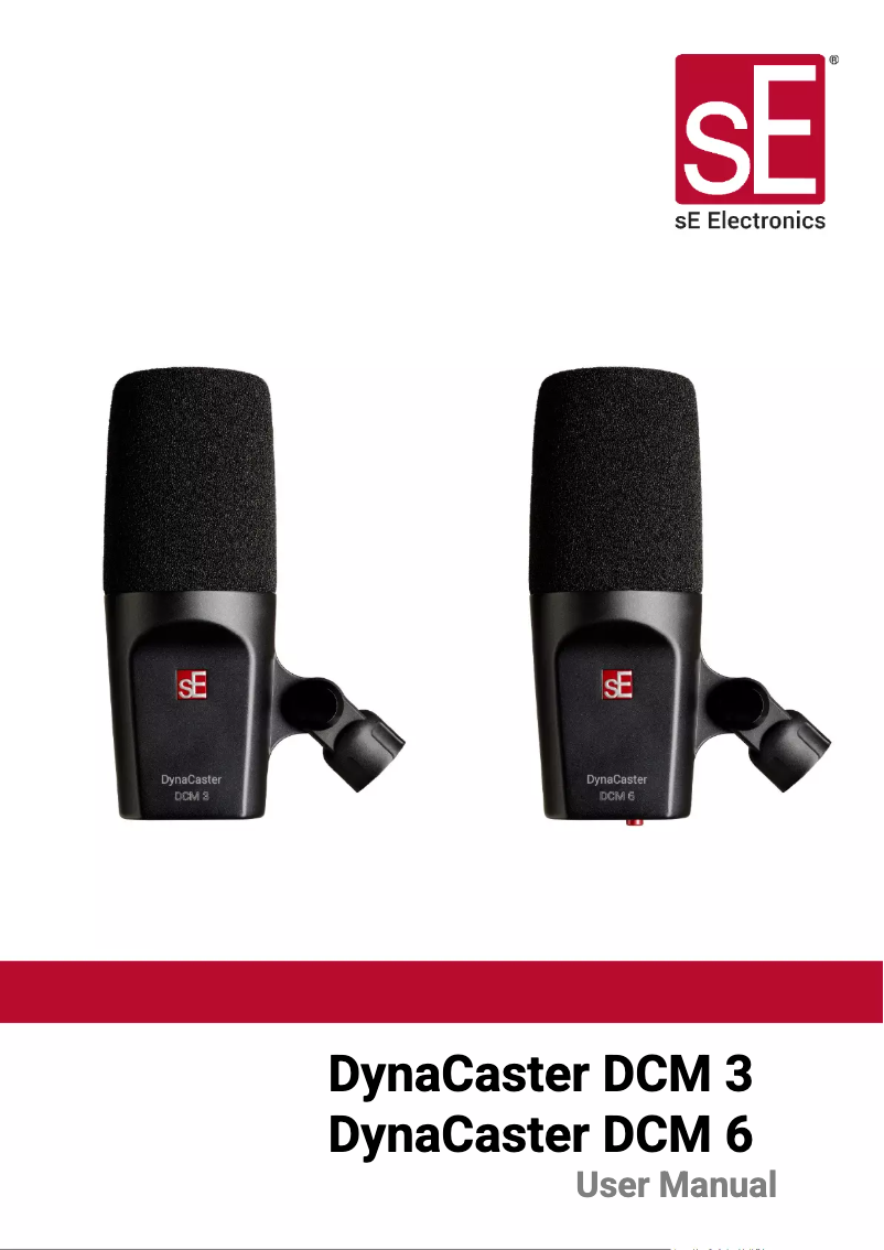 Página 1 del manual Manual de usuario SE Electronics DynaCaster DCM 6