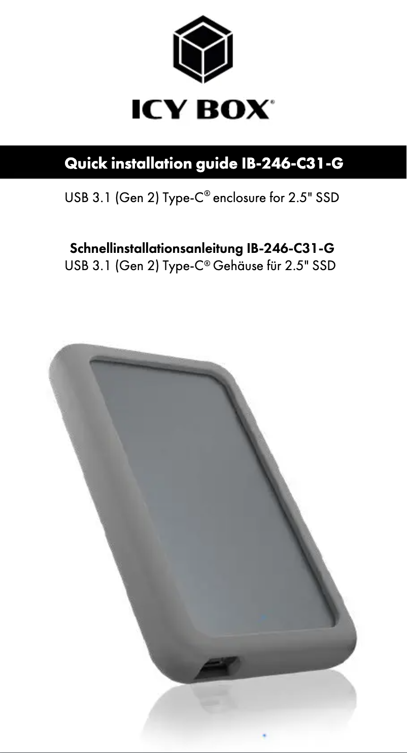 Image de la première page du manuel de l'appareil IB-246-C31-G