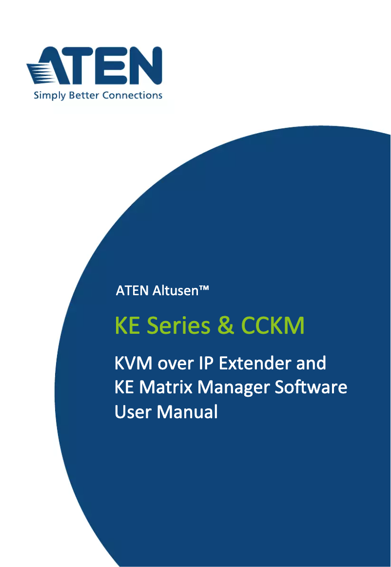 Page 1 de la notice Manuel utilisateur ATen KE6910T