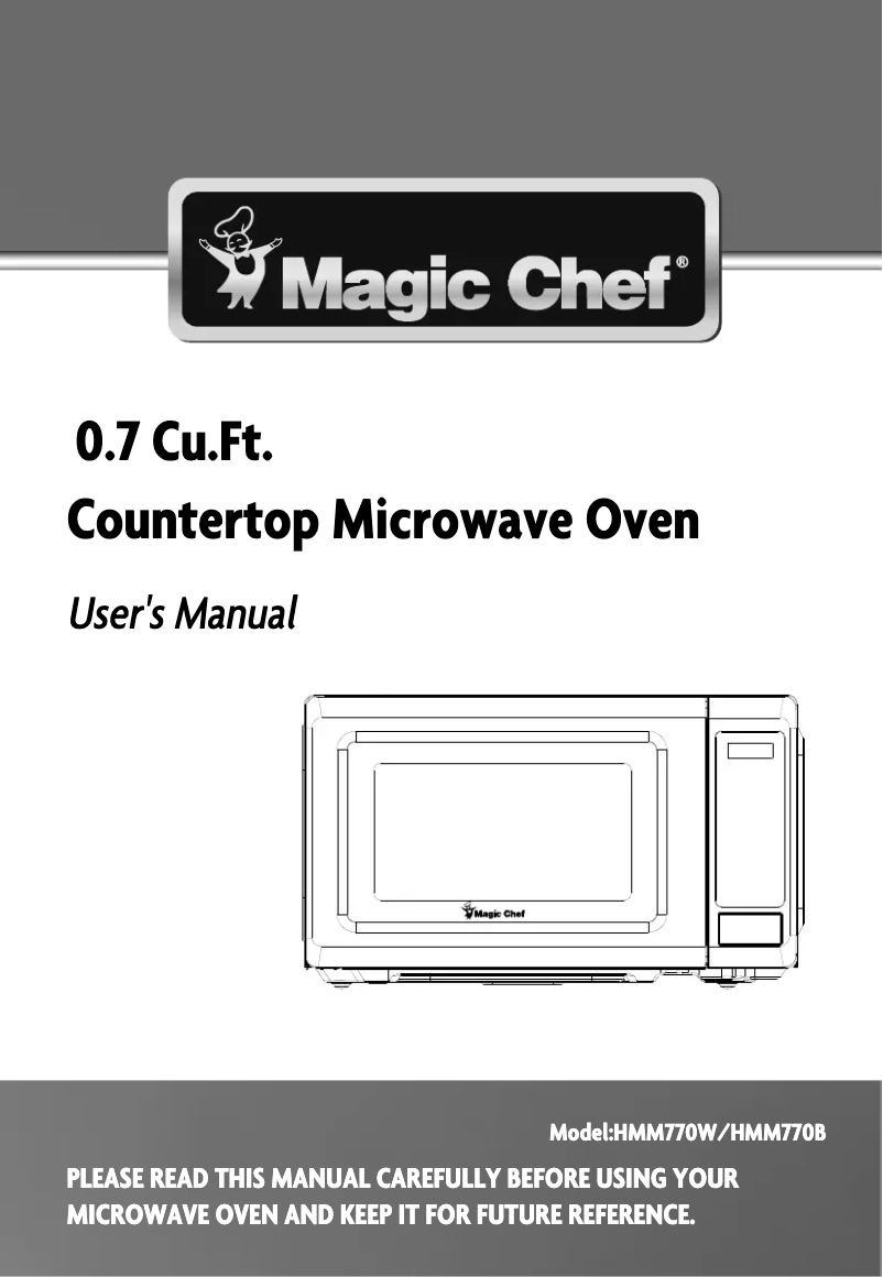 Page 1 de la notice Mode d'emploi Magic Chef HMM770W