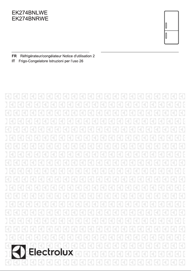 Page n°1 - Manuel utilisateur Electrolux EK274BNRWE