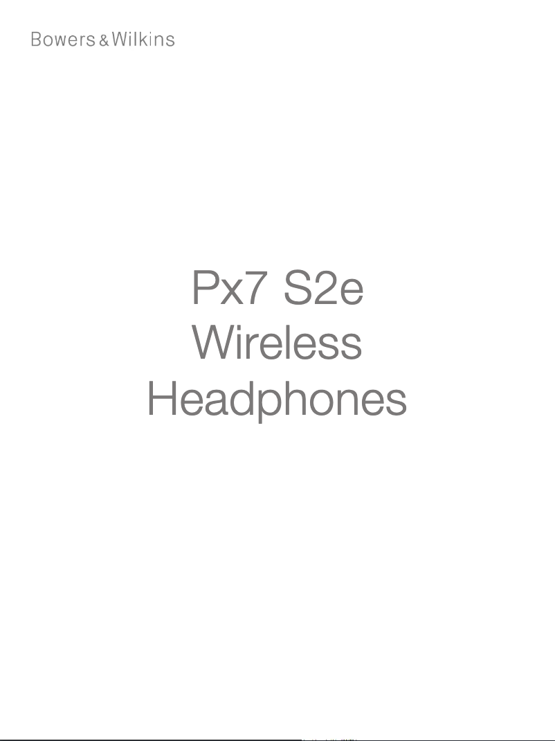 Page 1 de la notice Manuel utilisateur Bowers & Wilkins Px7 S2e